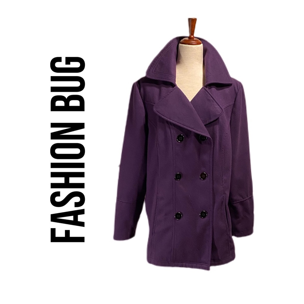 FASHION BUG PURPLE COAT 1X❤ - Picture 1 of 13